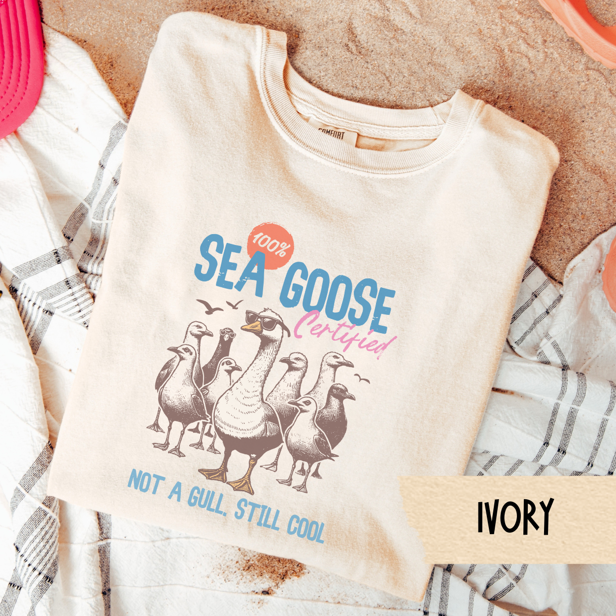 Sea Goose Certified Shirt, Funny Beach Goose Tee, Not a Gull Still Cool T-Shirt, Coastal Humor Shirt, Seagull Goose Summer Graphic Tee