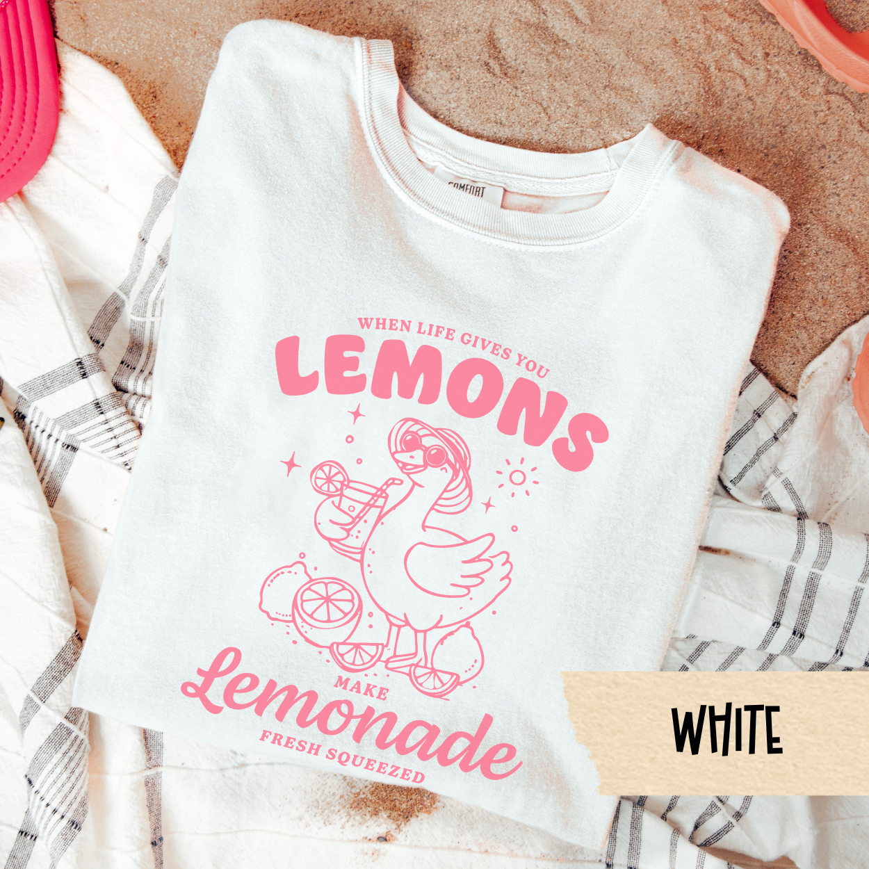Make Lemonade Shirt, Cute Summer Graphic Tee, When Life Gives You Lemons Shirt, Comfort Colors Tee, Positivity Aesthetic, Funny Duck Tee