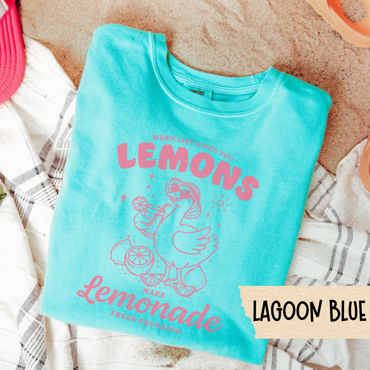 Make Lemonade Shirt, Cute Summer Graphic Tee, When Life Gives You Lemons Shirt, Comfort Colors Tee, Positivity Aesthetic, Funny Duck Tee
