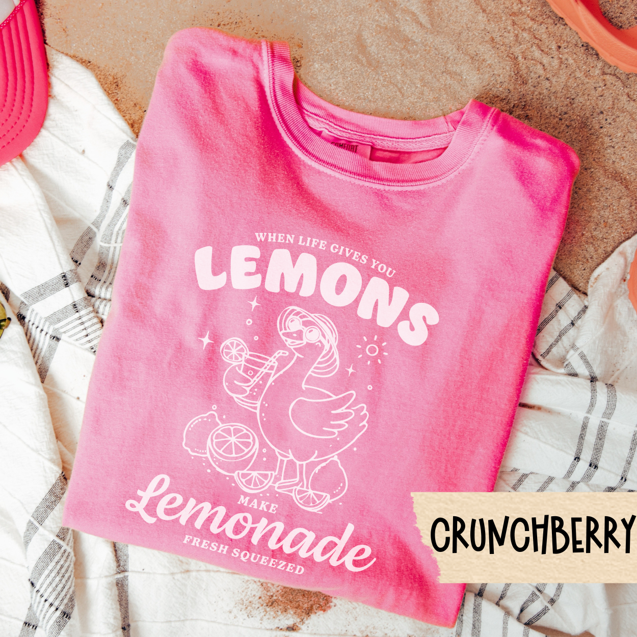 Make Lemonade Shirt, Cute Summer Graphic Tee, When Life Gives You Lemons Shirt, Comfort Colors Tee, Positivity Aesthetic, Funny Duck Tee