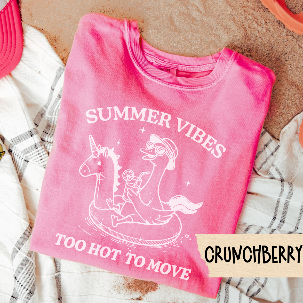 Funny Summer Shirt, Cute Beach Shirt, Summer Mom Shirt, Too Hot To Move Shirt, Women's Vacation Shirt, Lazy Day Tee, Comfort Colors Tee