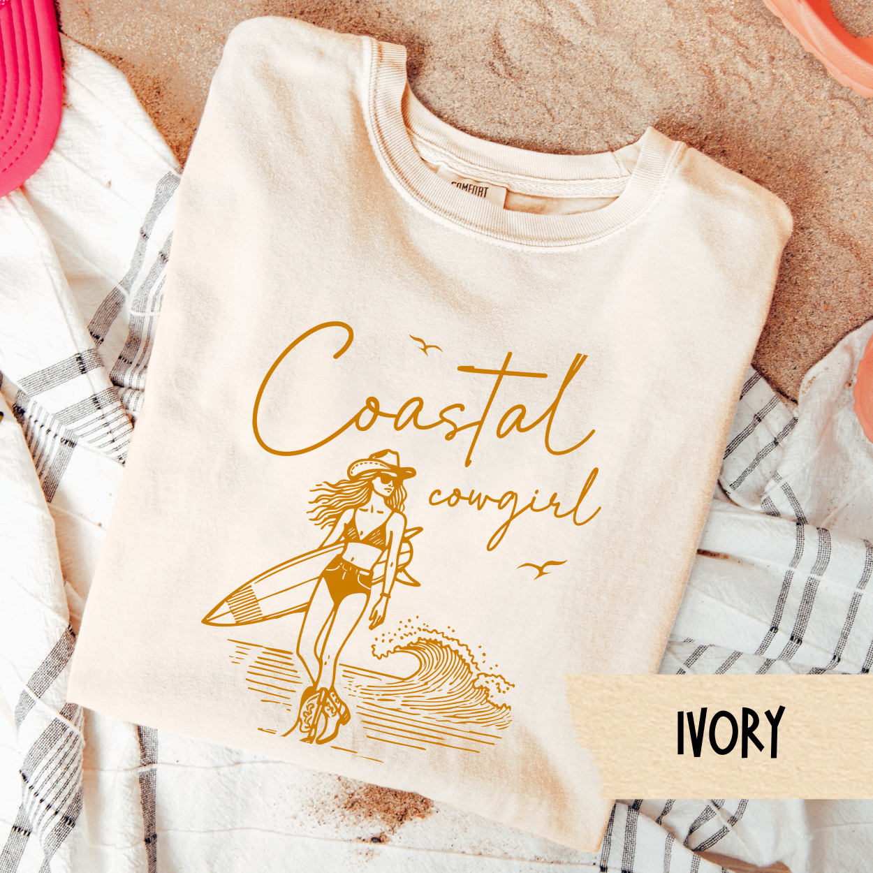 Coastal Cowgirl Shirt, Western Beach Shirt, Summer Cowgirl Tee, Cowgirl Aesthetic Top, Comfort Colors Tee, Country Coastal Shirt