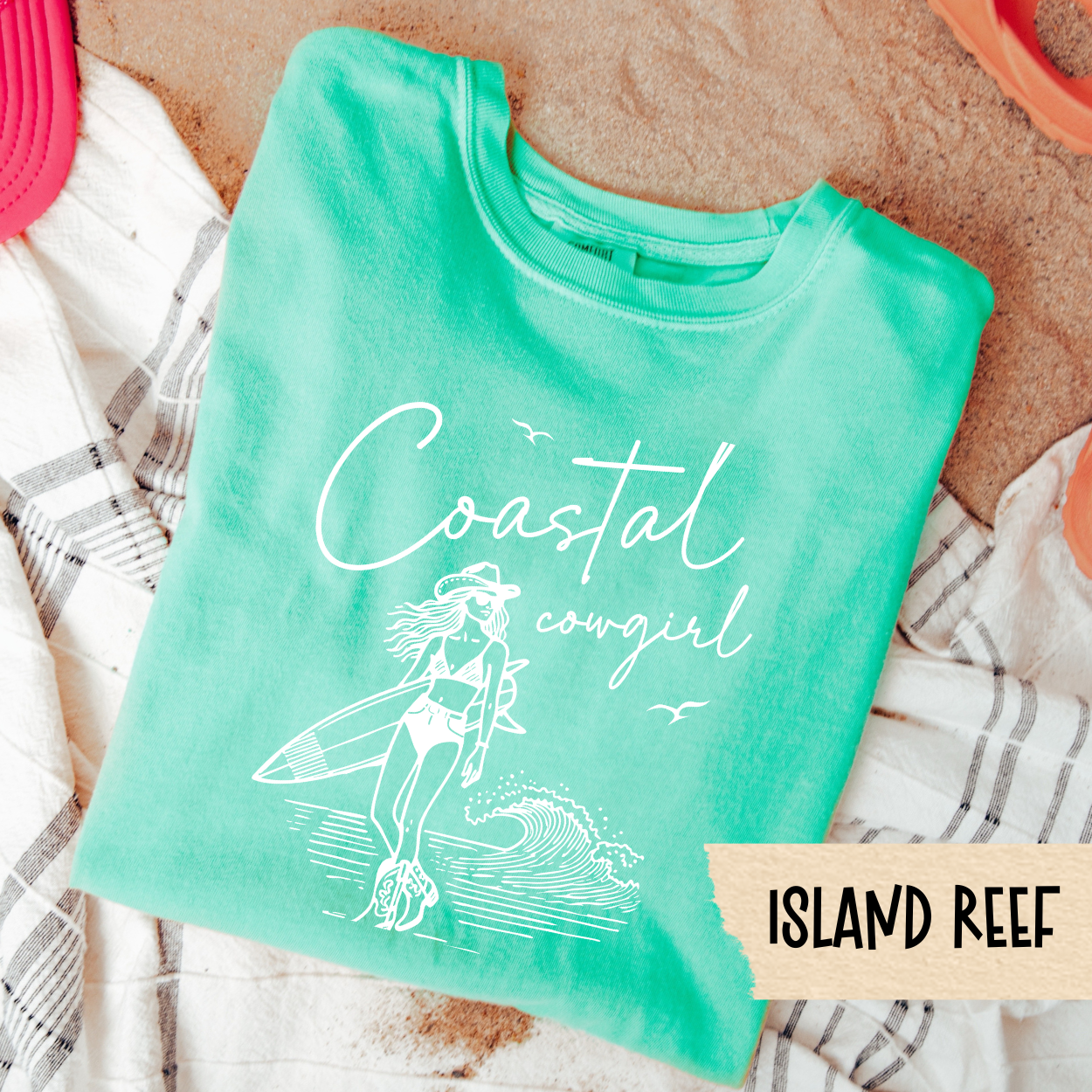 Coastal Cowgirl Shirt, Western Beach Shirt, Summer Cowgirl Tee, Cowgirl Aesthetic Top, Comfort Colors Tee, Country Coastal Shirt