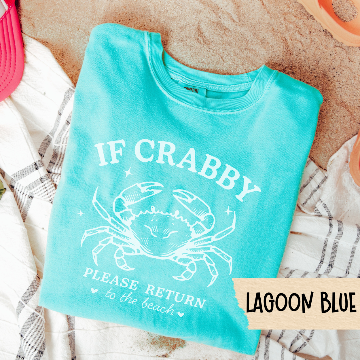 If Crabby Shirt, Funny Beach Shirt, Summer Mood Tee, Coastal Vacation Shirt, Comfort Colors Tee, Ocean Humor Shirt, Crabby But Cute Tee