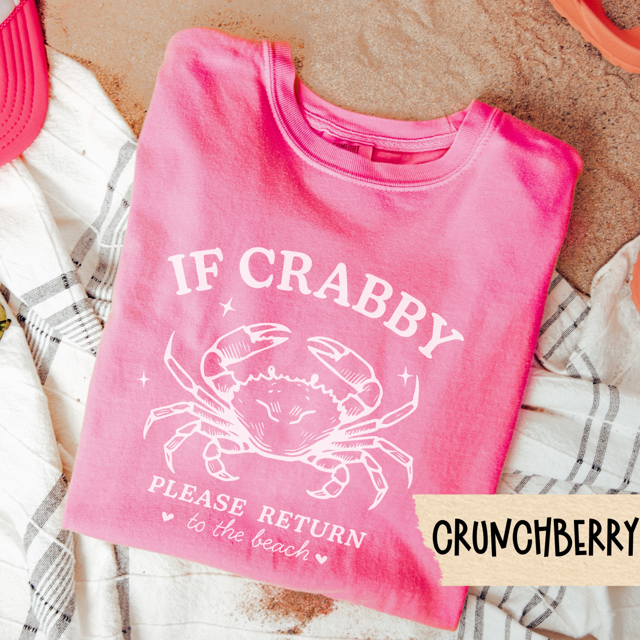 If Crabby Shirt, Funny Beach Shirt, Summer Mood Tee, Coastal Vacation Shirt, Comfort Colors Tee, Ocean Humor Shirt, Crabby But Cute Tee