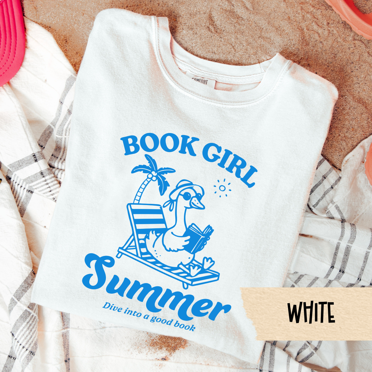 Book Girl Summer Shirt, Funny Reader Tee, Beach Reading Shirt, Comfort Colors Tee, Book Lover Summer Tee, Introvert Vacation Shirt