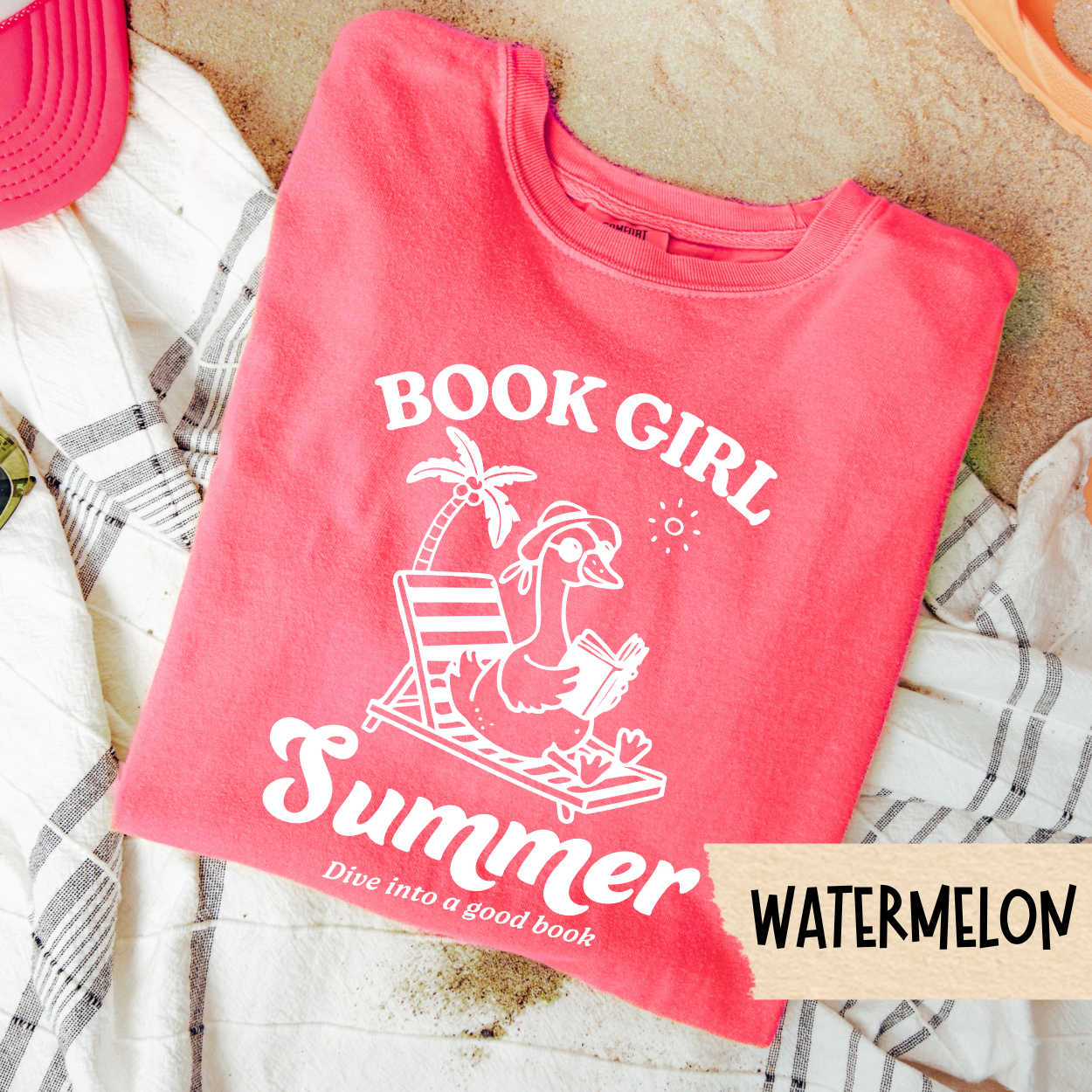 Book Girl Summer Shirt, Funny Reader Tee, Beach Reading Shirt, Comfort Colors Tee, Book Lover Summer Tee, Introvert Vacation Shirt