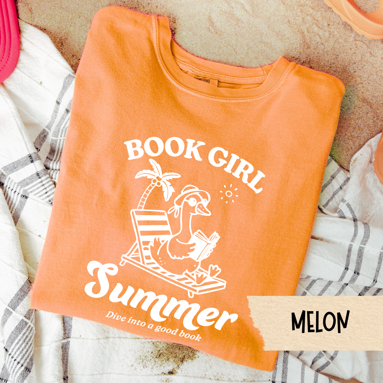 Book Girl Summer Shirt, Funny Reader Tee, Beach Reading Shirt, Comfort Colors Tee, Book Lover Summer Tee, Introvert Vacation Shirt