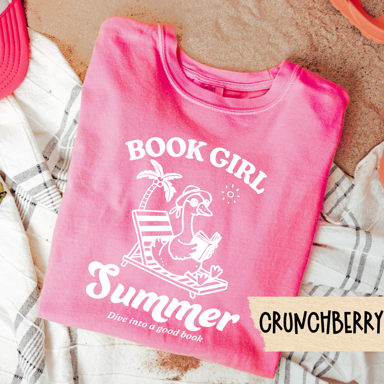 Book Girl Summer Shirt, Funny Reader Tee, Beach Reading Shirt, Comfort Colors Tee, Book Lover Summer Tee, Introvert Vacation Shirt