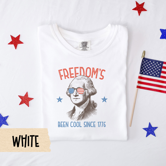 Fourth of July shirt, funny patriotic tee, George Washington shirt, freedom since 1776 tee, USA shirt, Comfort Colors shirt, july 4 top
