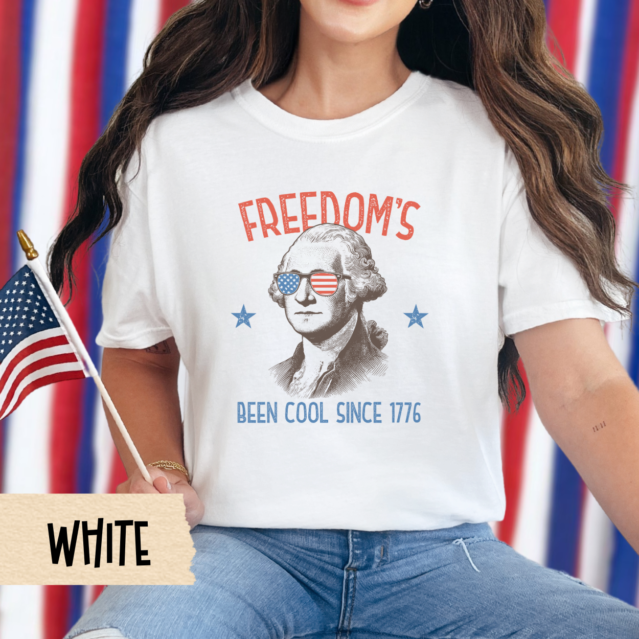 Fourth of July shirt, funny patriotic tee, George Washington shirt, freedom since 1776 tee, USA shirt, Comfort Colors shirt, july 4 top