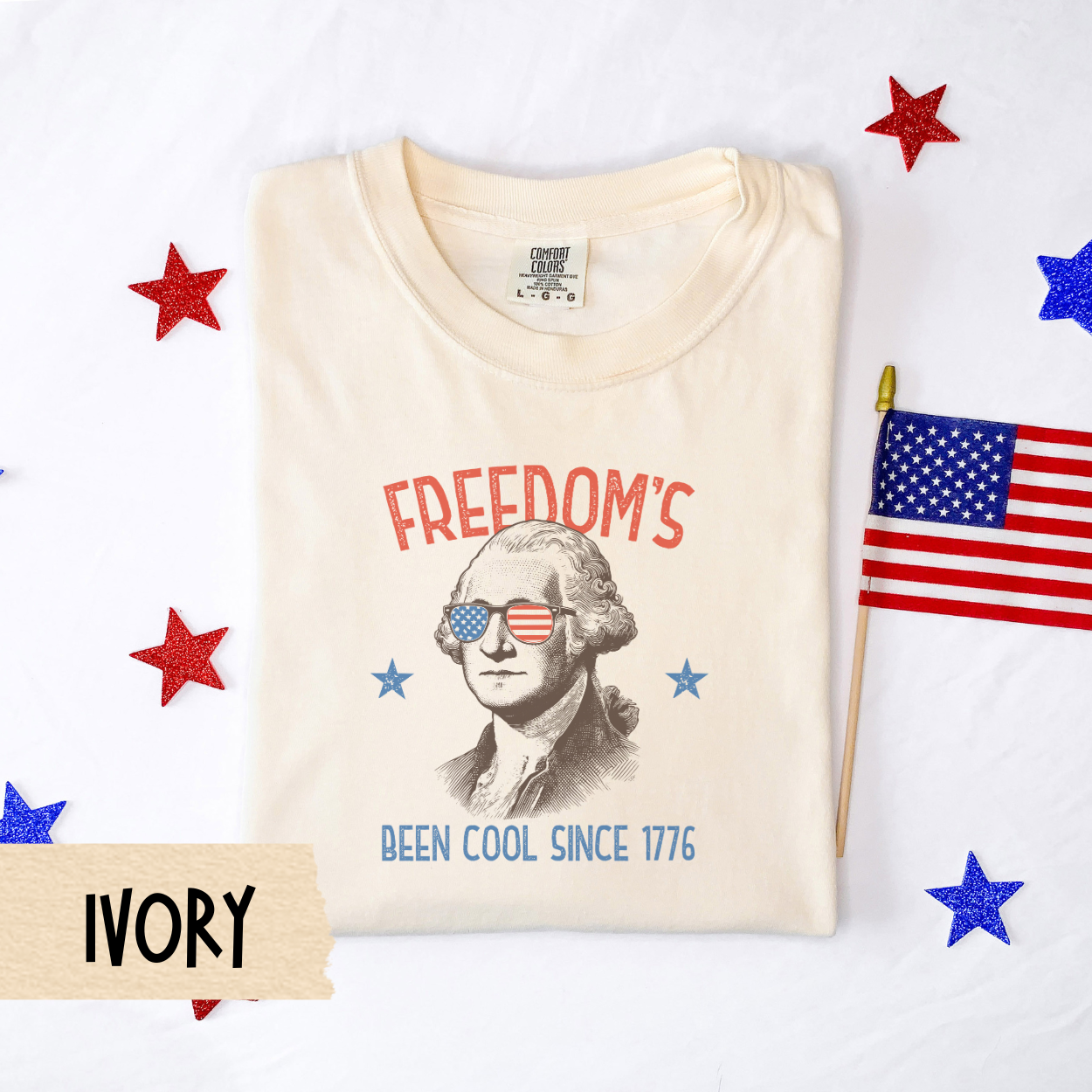 Fourth of July shirt, funny patriotic tee, George Washington shirt, freedom since 1776 tee, USA shirt, Comfort Colors shirt, july 4 top