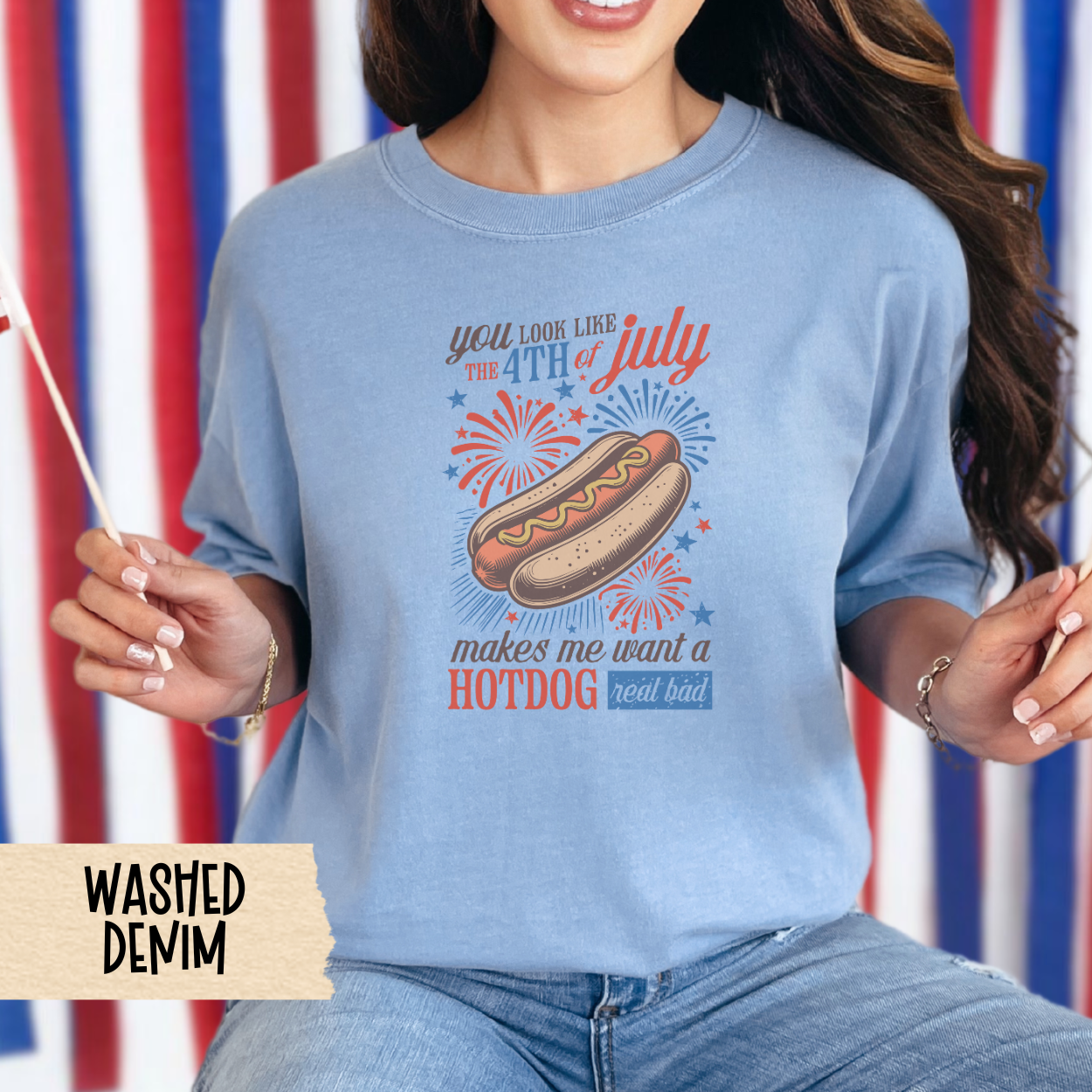 Fourth of July shirt, hotdog shirt, funny patriotic tee, 4th of July quote shirt, Comfort Colors tee, USA cookout shirt, unisex July 4 top