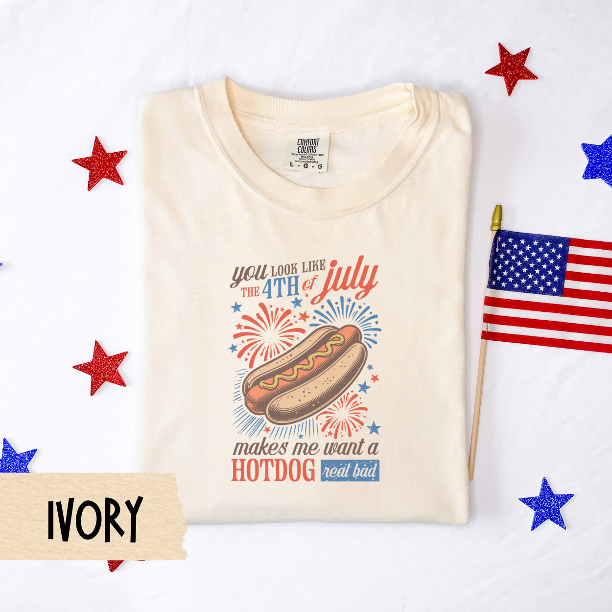 Fourth of July shirt, hotdog shirt, funny patriotic tee, 4th of July quote shirt, Comfort Colors tee, USA cookout shirt, unisex July 4 top
