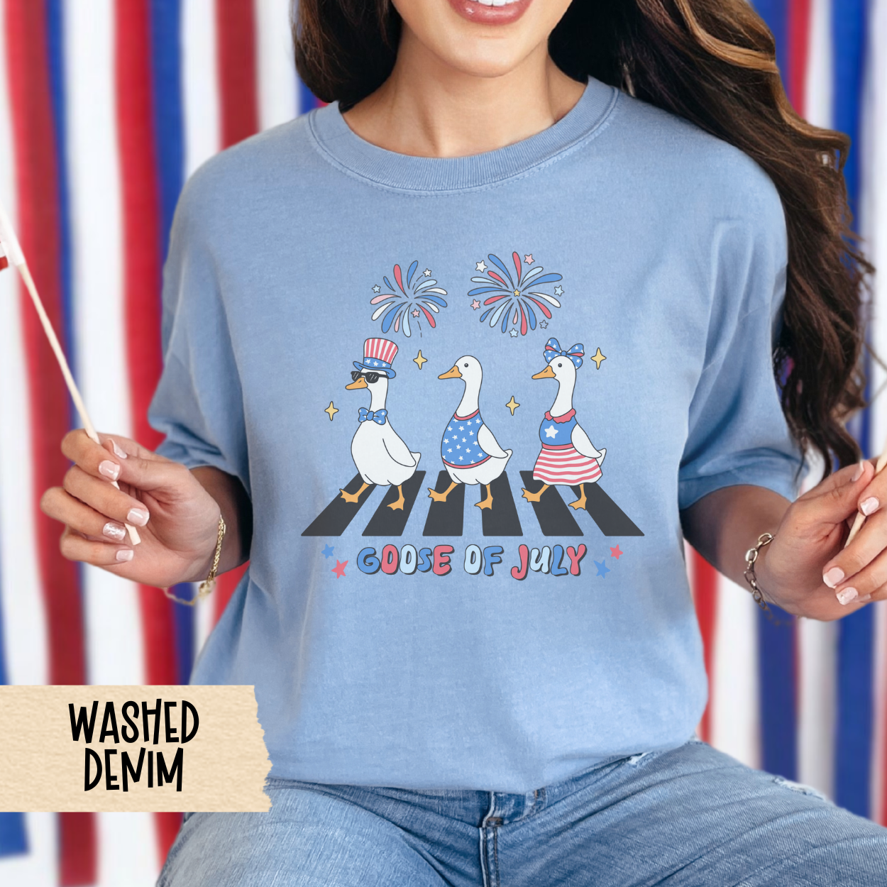 Goose of July shirt, patriotic goose tee, funny 4th of July shirt, comfort colors tee, Americana goose shirt, red white blue, July outfit