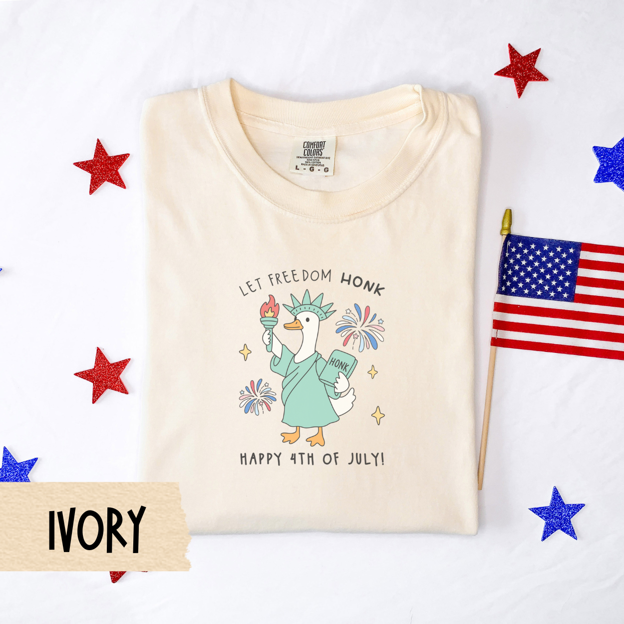 Let freedom honk shirt, statue of liberty goose tee, 4th of July funny shirt, comfort colors tee, patriotic goose shirt, USA graphic shirt