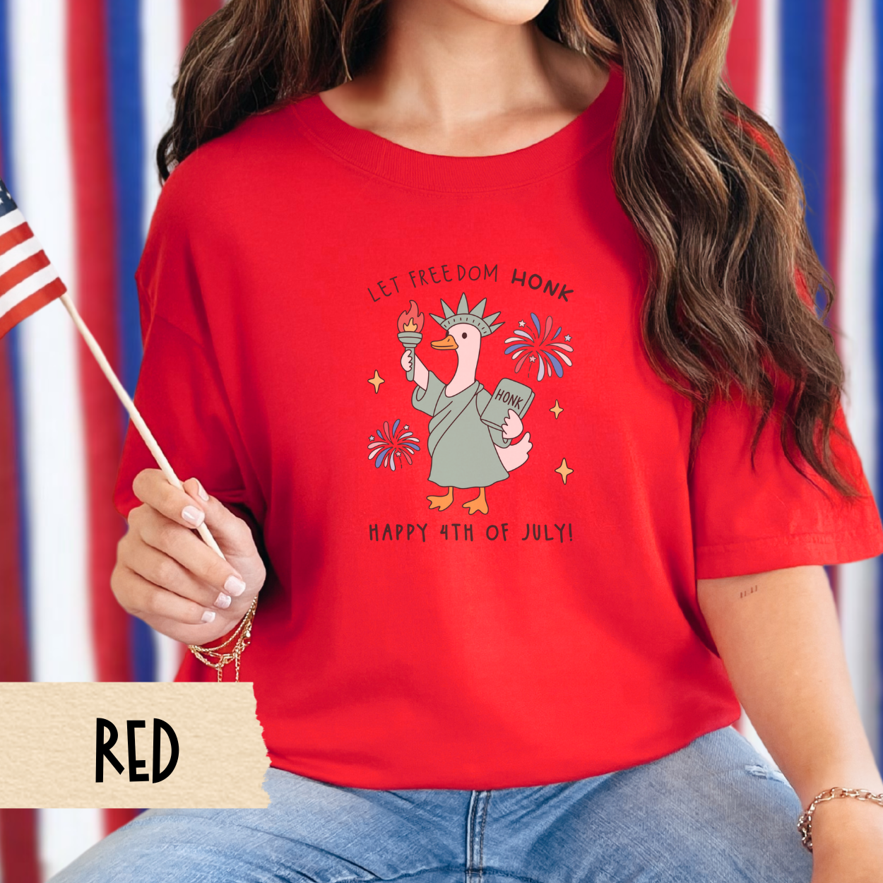 Let freedom honk shirt, statue of liberty goose tee, 4th of July funny shirt, comfort colors tee, patriotic goose shirt, USA graphic shirt