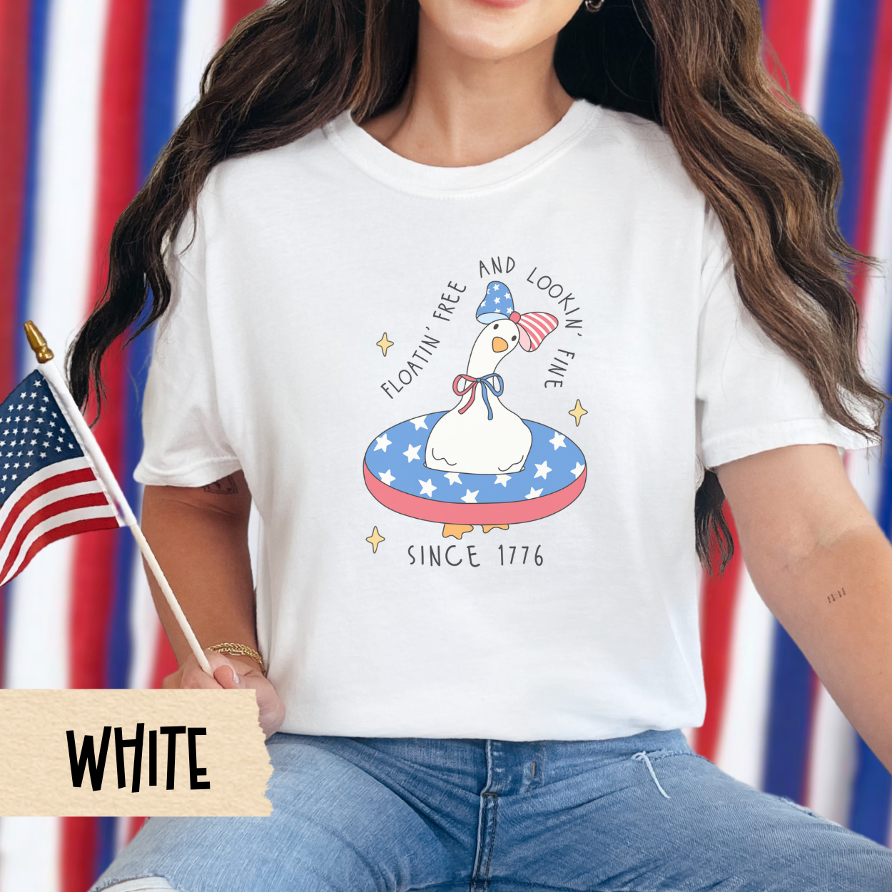 4th of July pool shirt, patriotic goose tee, funny summer shirt, comfort colors tee, USA graphic shirt, red white blue shirt, July 4 outfit