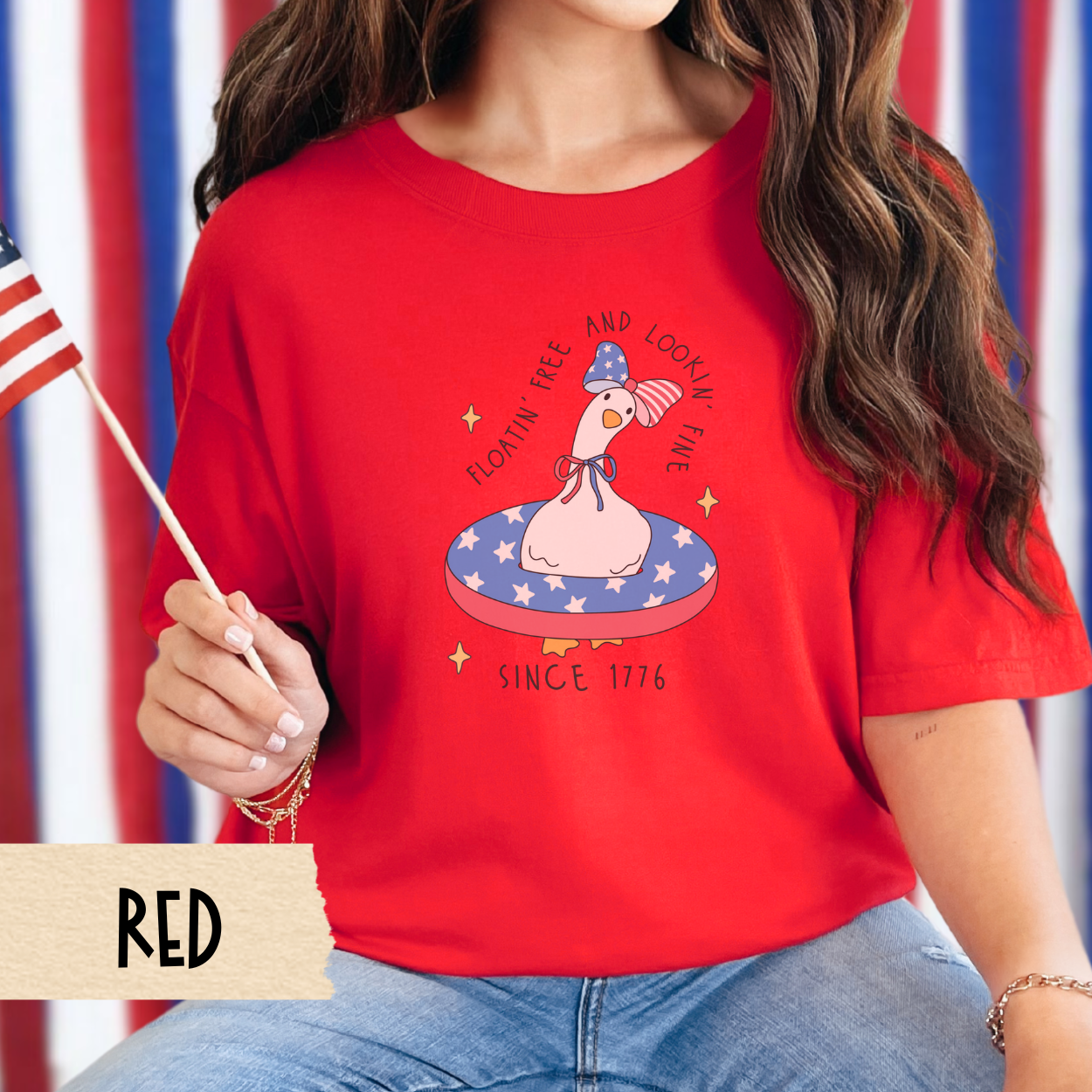4th of July pool shirt, patriotic goose tee, funny summer shirt, comfort colors tee, USA graphic shirt, red white blue shirt, July 4 outfit