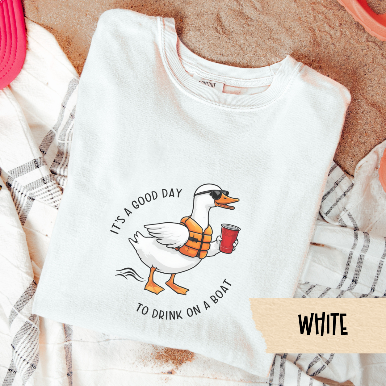Silly Goose Shirt, Boat Drinking Tee, Its a Good Day to Drink on a Boat Shirt, Summer Duck Graphic Tee, Lake Life Party T-Shirt Gift