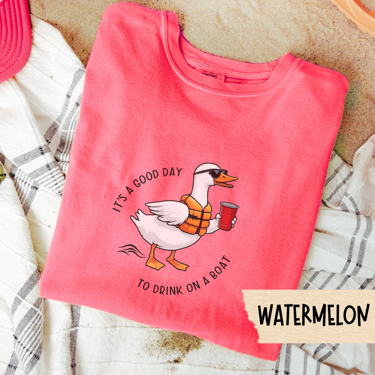 Silly Goose Shirt, Boat Drinking Tee, Its a Good Day to Drink on a Boat Shirt, Summer Duck Graphic Tee, Lake Life Party T-Shirt Gift