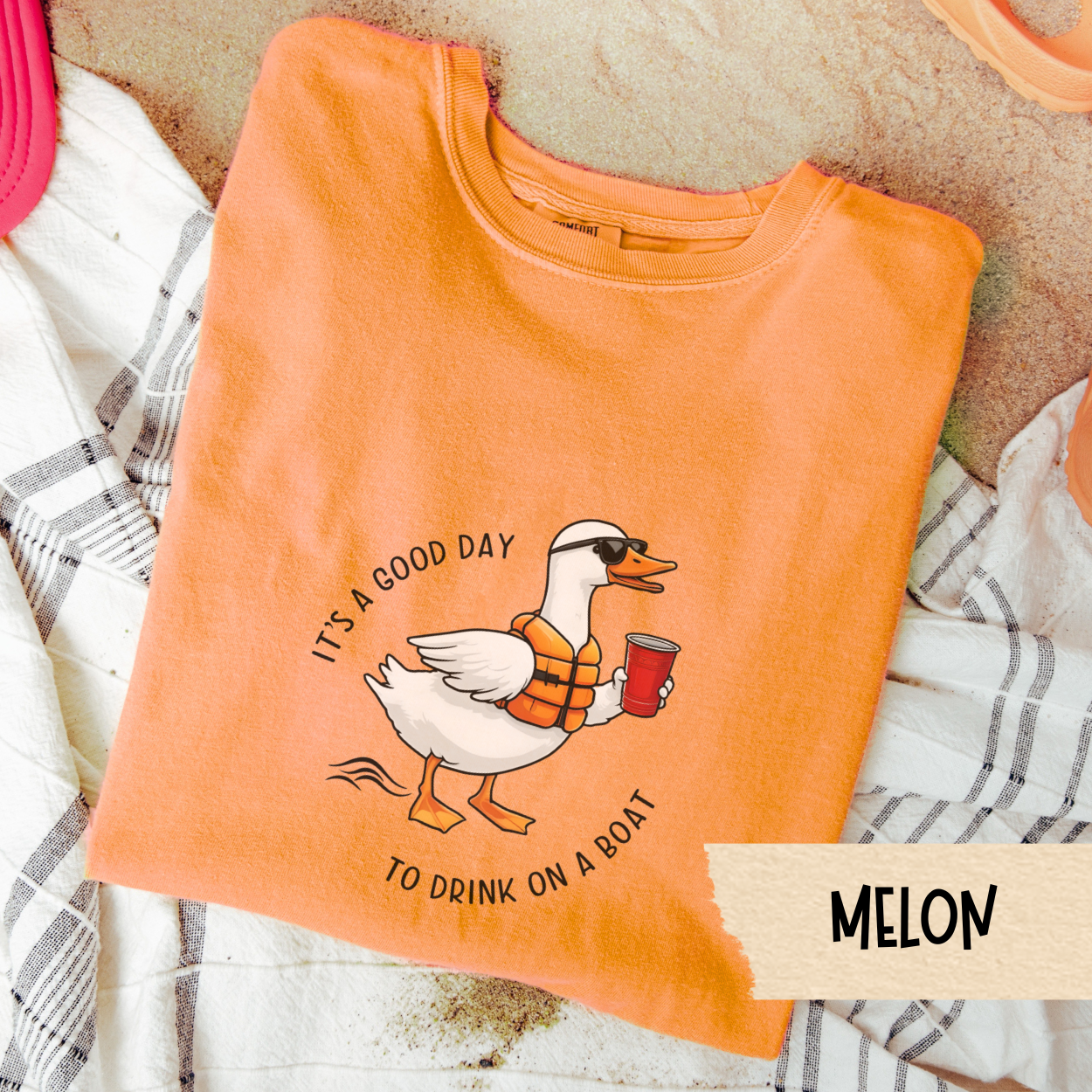 Silly Goose Shirt, Boat Drinking Tee, Its a Good Day to Drink on a Boat Shirt, Summer Duck Graphic Tee, Lake Life Party T-Shirt Gift