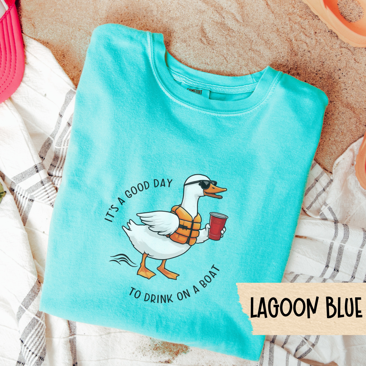 Silly Goose Shirt, Boat Drinking Tee, Its a Good Day to Drink on a Boat Shirt, Summer Duck Graphic Tee, Lake Life Party T-Shirt Gift