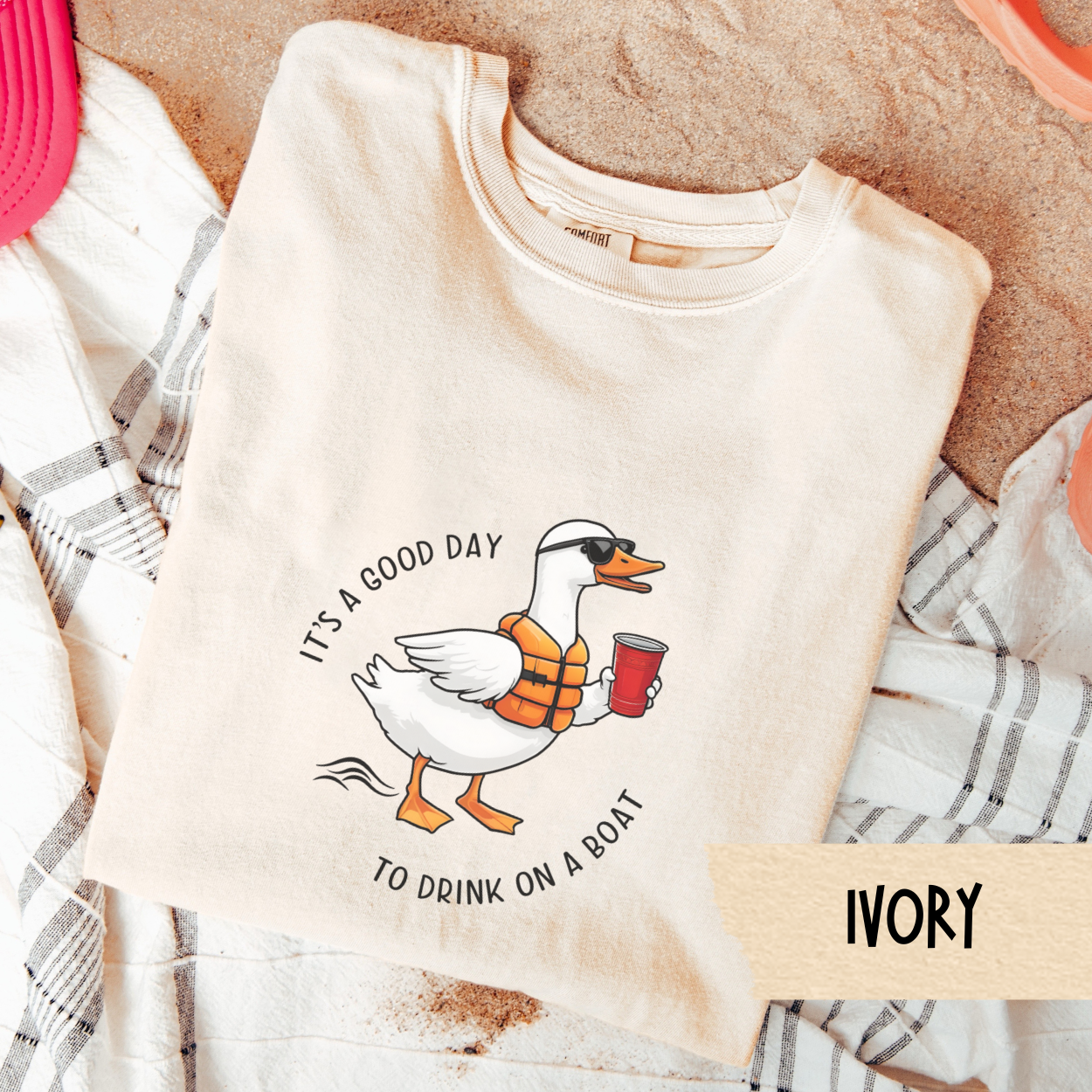 Silly Goose Shirt, Boat Drinking Tee, Its a Good Day to Drink on a Boat Shirt, Summer Duck Graphic Tee, Lake Life Party T-Shirt Gift