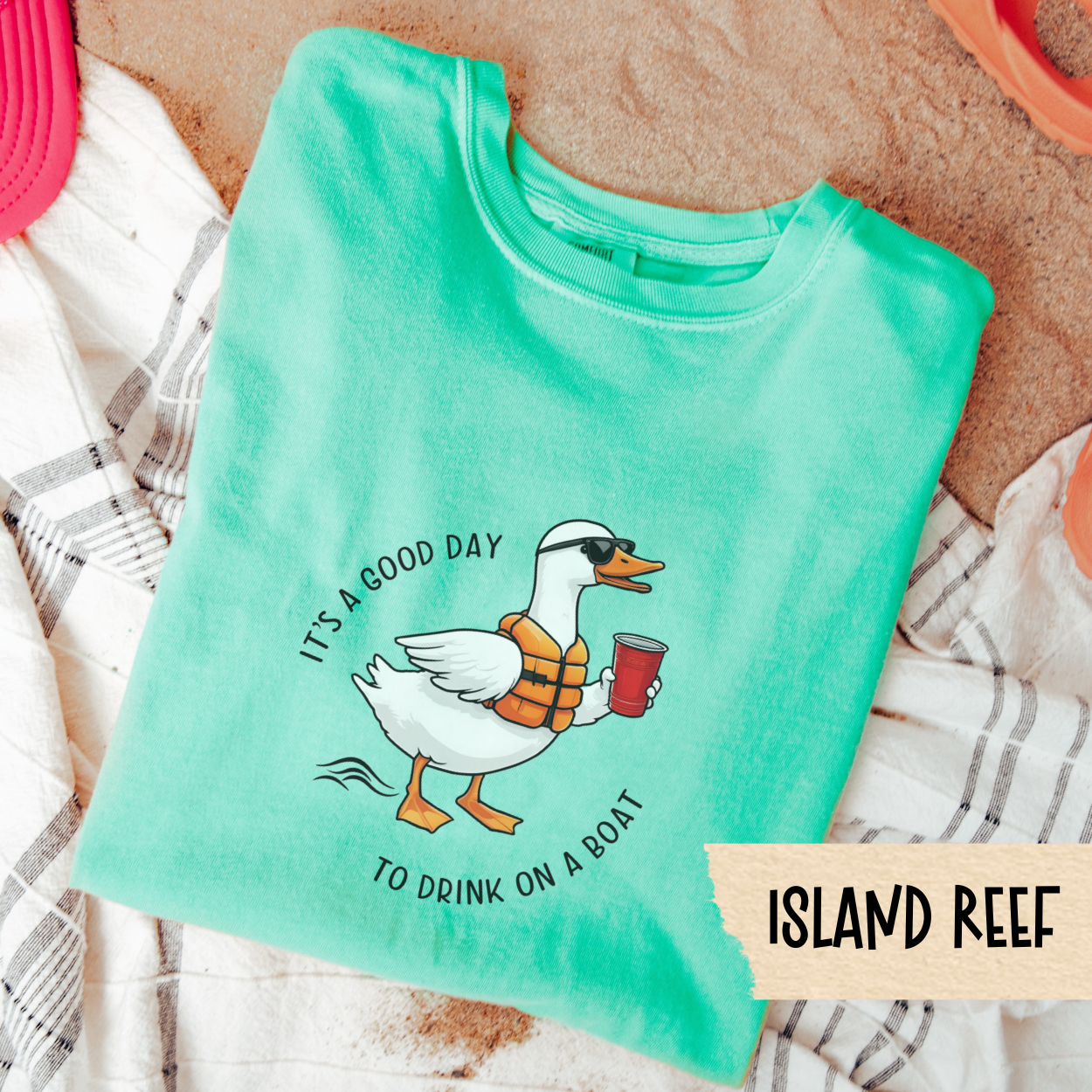 Silly Goose Shirt, Boat Drinking Tee, Its a Good Day to Drink on a Boat Shirt, Summer Duck Graphic Tee, Lake Life Party T-Shirt Gift