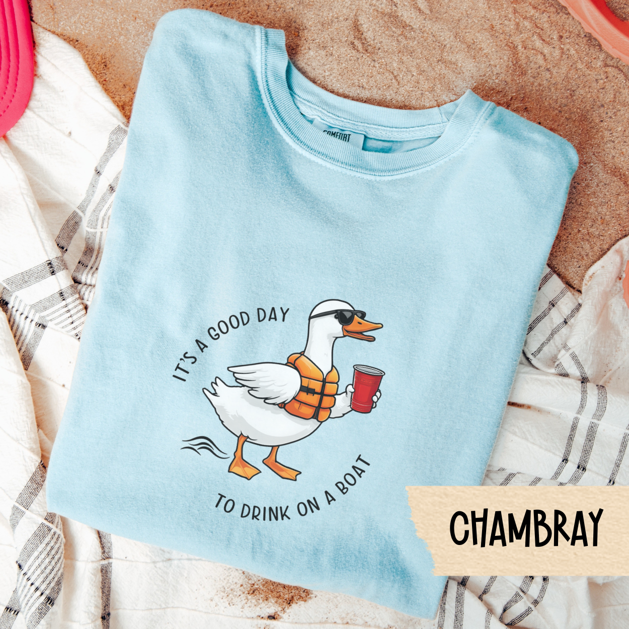 Silly Goose Shirt, Boat Drinking Tee, Its a Good Day to Drink on a Boat Shirt, Summer Duck Graphic Tee, Lake Life Party T-Shirt Gift