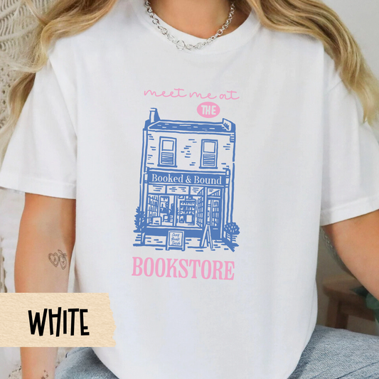 bookstore aesthetic t-shirt for readers, vintage bookshop comfort colors tee, cute literary gift idea, cozy reading outfit for women