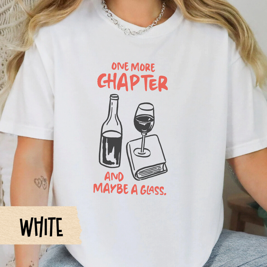 funny book and wine t-shirt for women, comfort colors reading shirt, book club outfit, cozy wine lover tee, bibliophile gift idea