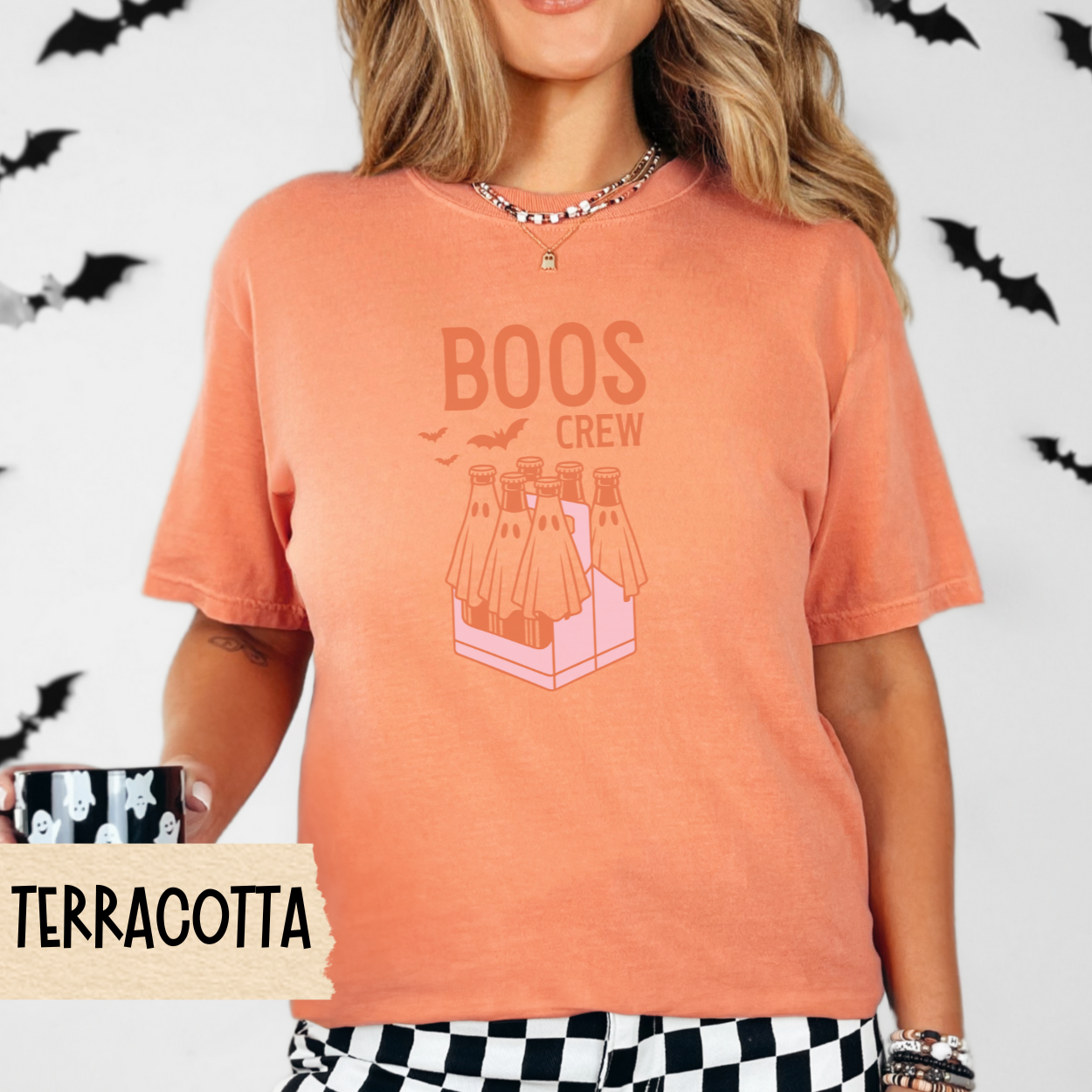 Boos Crew Halloween Shirt, Funny Ghost Graphic Tee, Spooky Season Shirt for Women, Fall Party Shirt, Cute Halloween Aesthetic