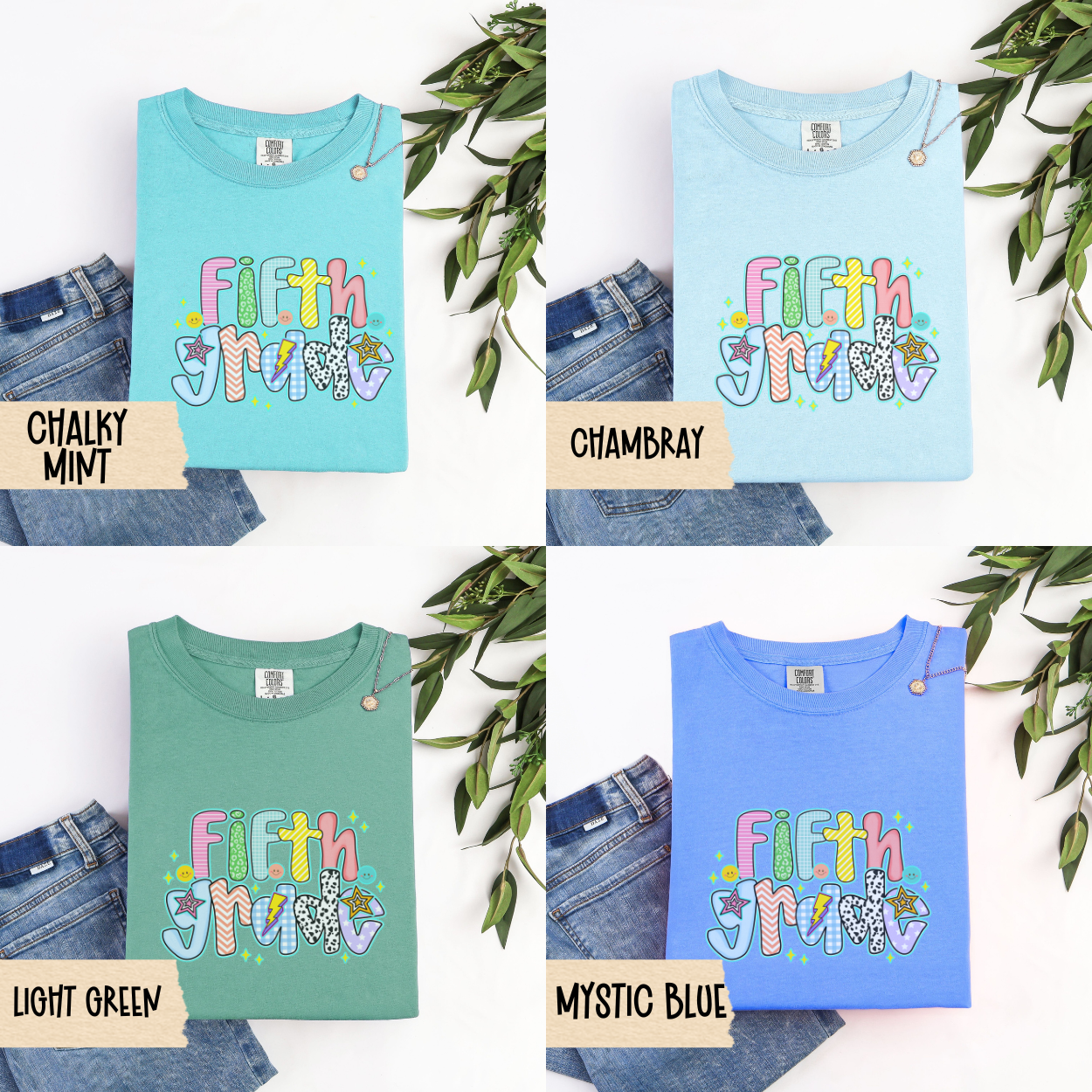 First Grade Teacher Shirt, Colorful Back To School Teacher Tee, 1st Grade Comfort Colors Shirt, Fun First Day Shirt, Cute Teacher Outfit