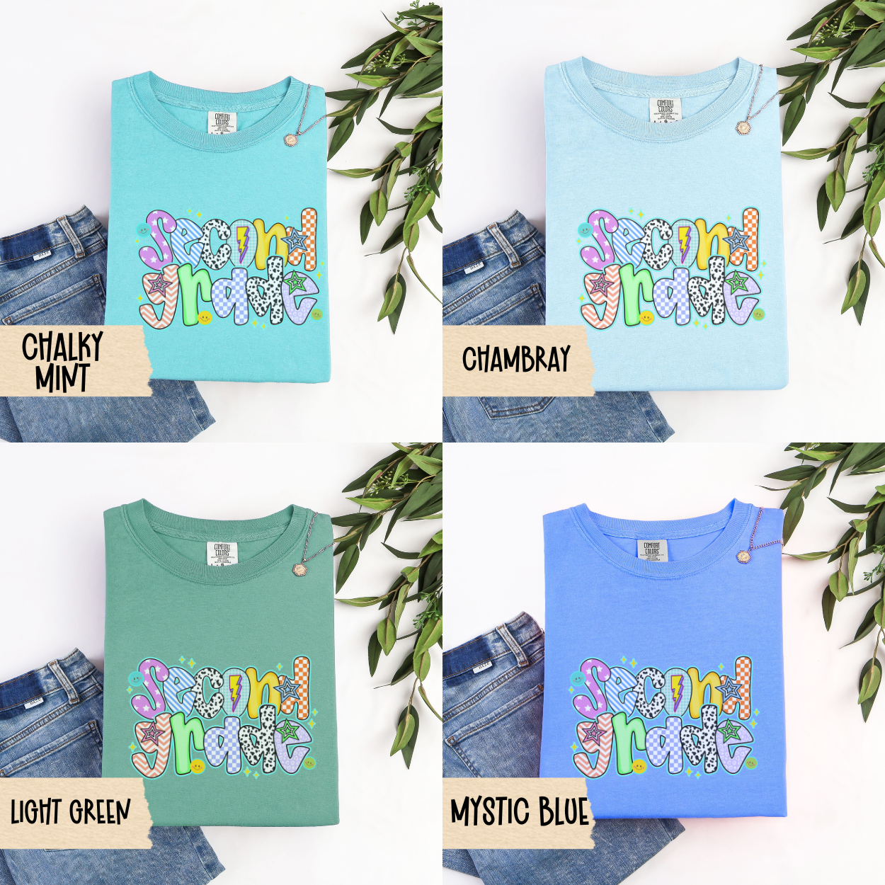 Second Grade Teacher Shirt, Fun 2nd Grade Back To School Tee, Comfort Colors Teacher Tee, Cute Teacher Outfit, First Day School Shirt