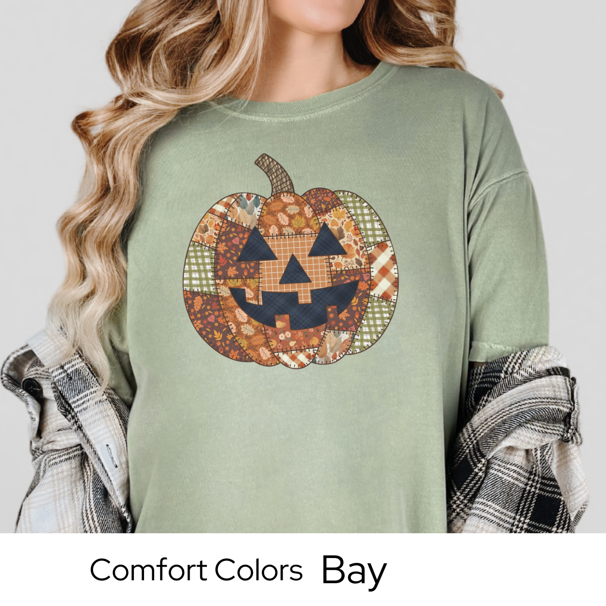 Halloween Shirt, Fall Pumpkin Shirt, Jack O Lantern Tee, Comfort Colors Halloween, Patchwork Pumpkin Shirt, Fall Graphic Tee, Cute Fall