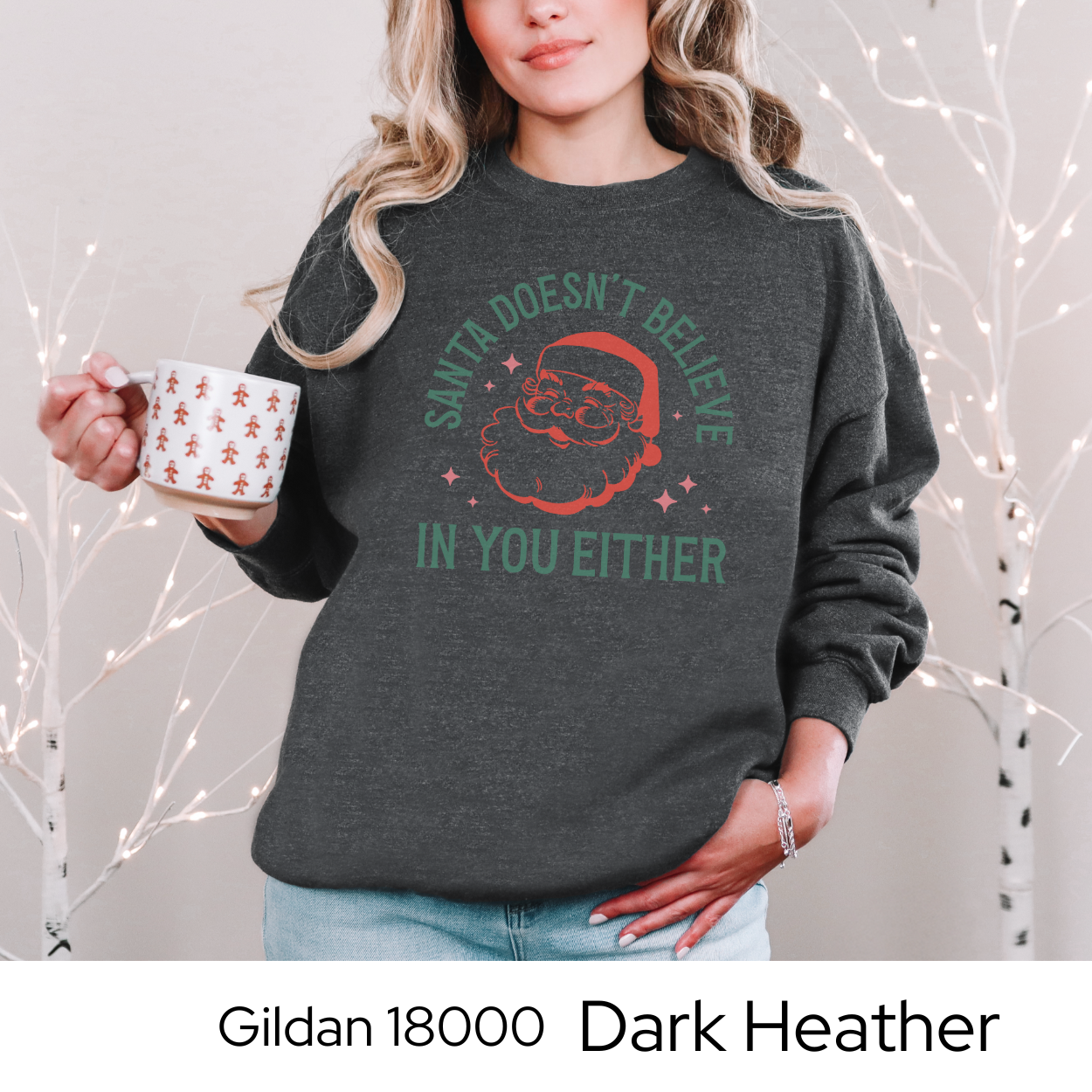 Funny Christmas Sweatshirt, Sarcastic Holiday Crewneck, Cozy Gildan 18000 Pullover, Rude Christmas Sweater, Gift for Women
