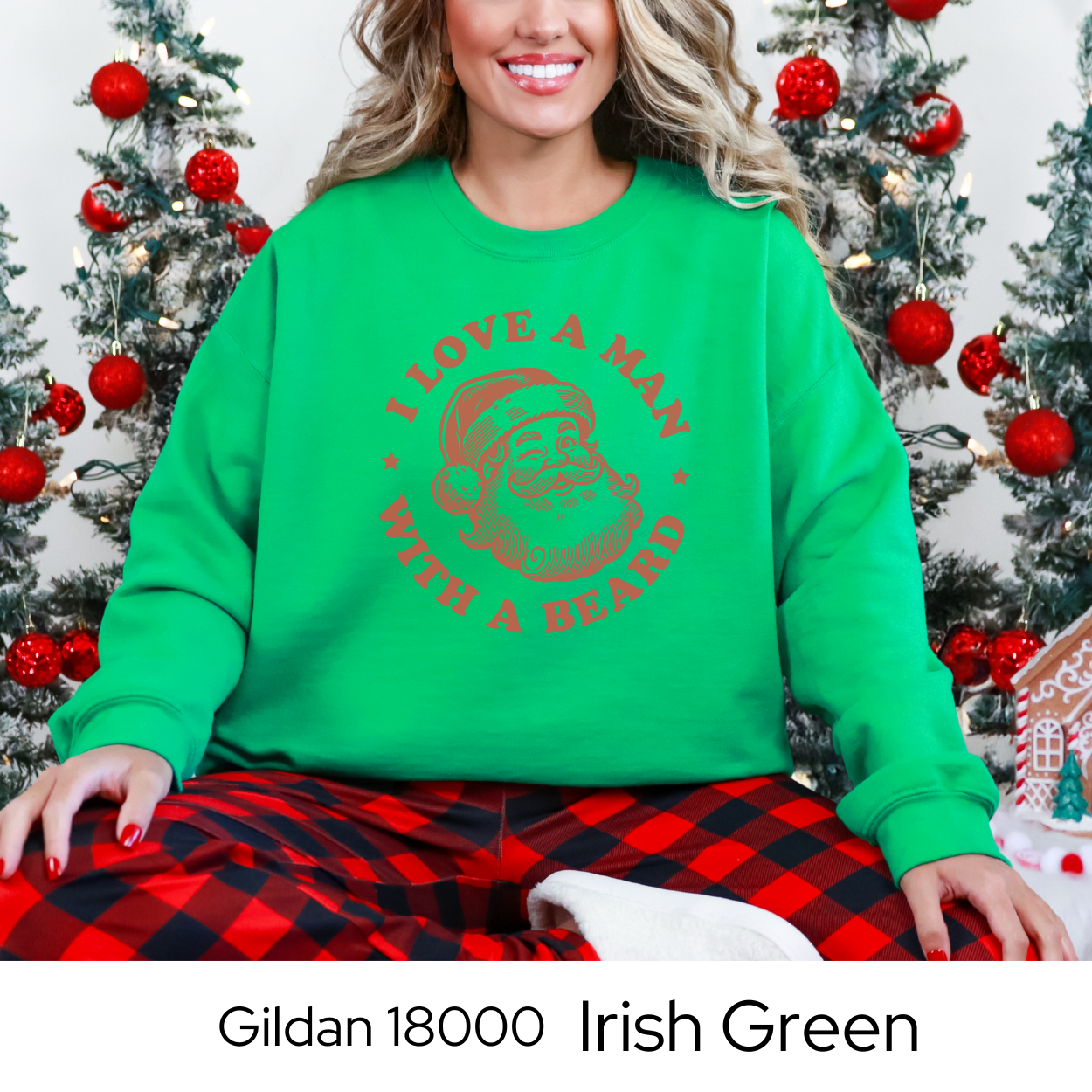 Funny Christmas Sweatshirt for Women, Santa Graphic Holiday Crewneck, Cozy Winter Pullover, Secret Santa Gift Idea