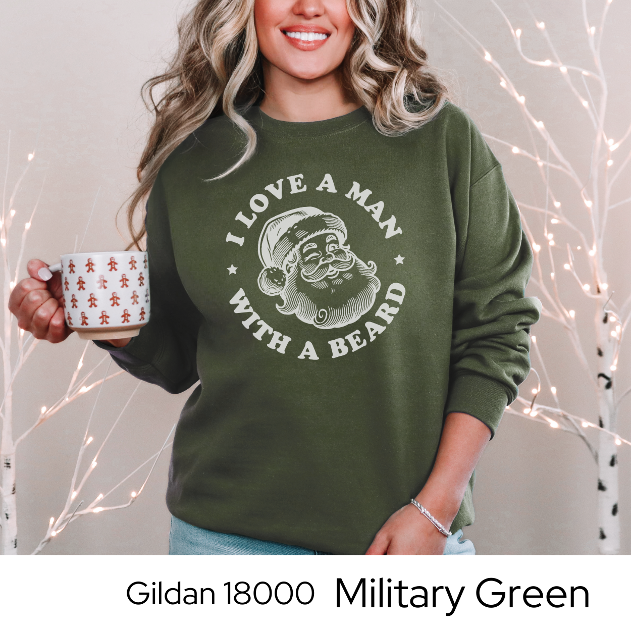 Funny Christmas Sweatshirt for Women, Santa Graphic Holiday Crewneck, Cozy Winter Pullover, Secret Santa Gift Idea