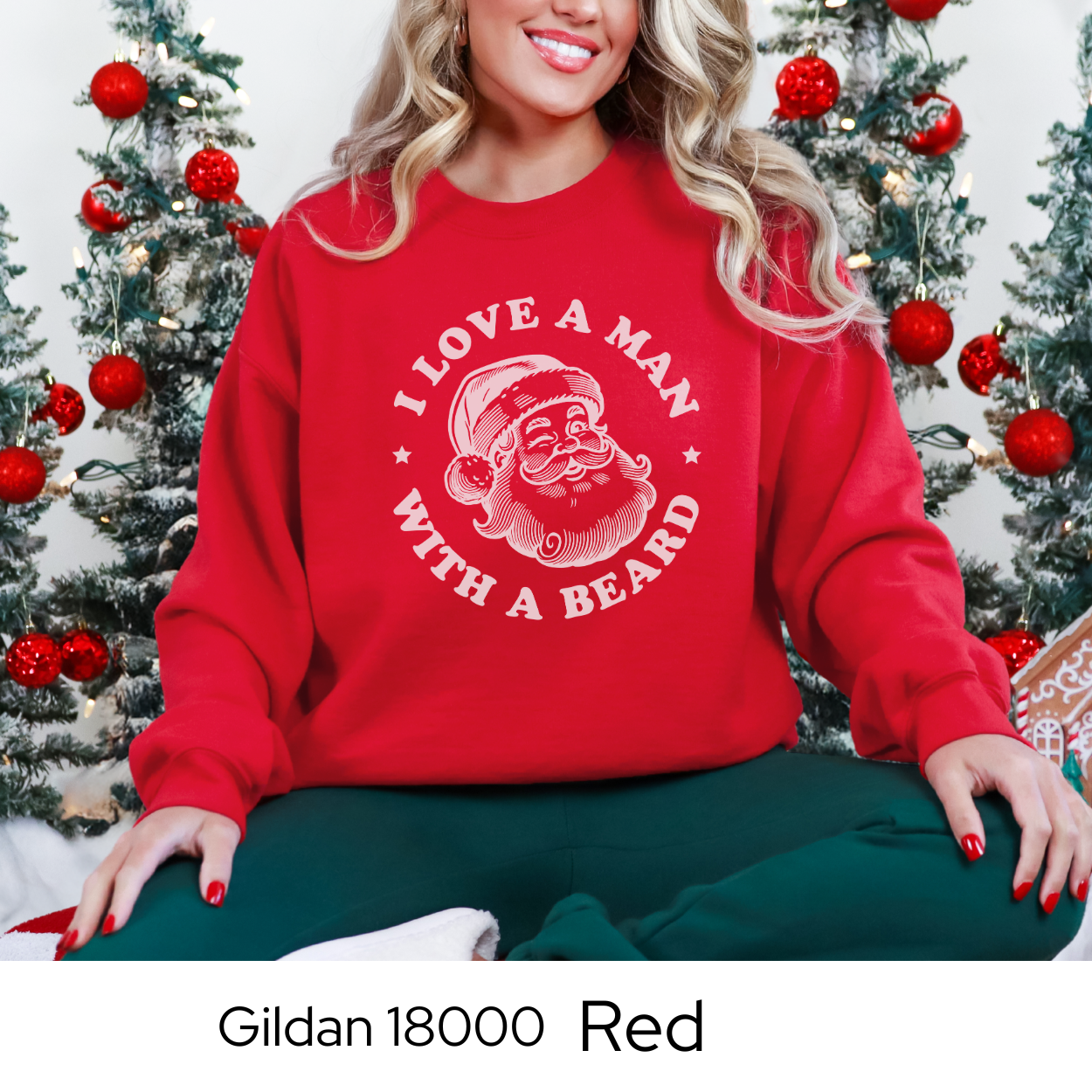 Funny Christmas Sweatshirt for Women, Santa Graphic Holiday Crewneck, Cozy Winter Pullover, Secret Santa Gift Idea