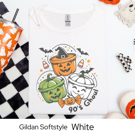 90s Halloween Shirt, 90's Ghoul, Nostalgic Fall Tee, Retro Spooky Graphic Shirt, Candy Corn Pumpkins Bats Shirt, Funny 90s Ghost Tee