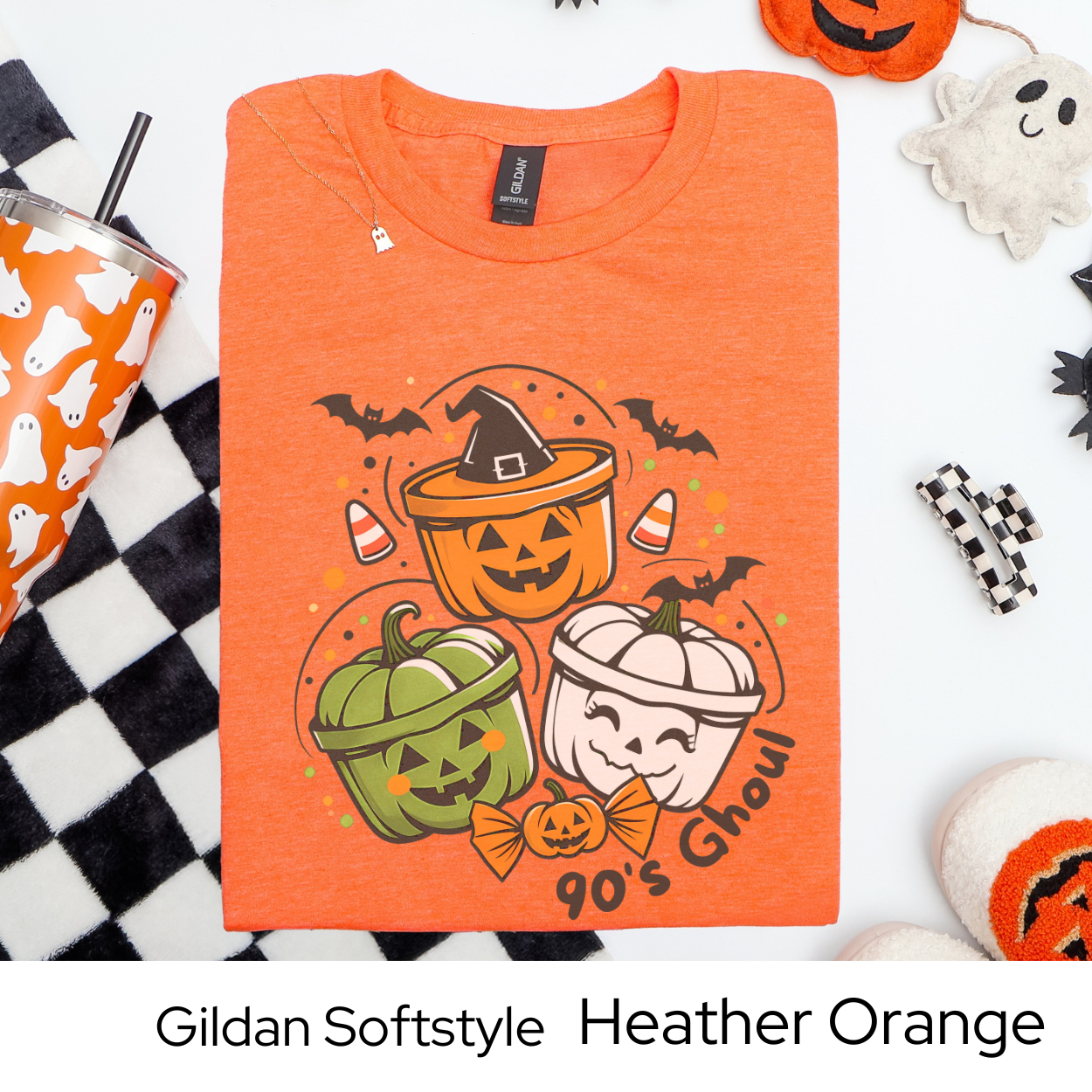 90s Halloween Shirt, 90's Ghoul, Nostalgic Fall Tee, Retro Spooky Graphic Shirt, Candy Corn Pumpkins Bats Shirt, Funny 90s Ghost Tee