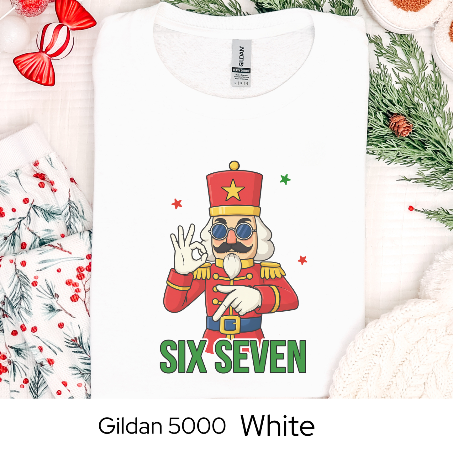 Nutcracker Christmas Shirt, 6 7 Six Seven Meme Tee, Funny Holiday Trend Shirt, Teen Gift Idea, Viral Christmas Graphic Tee, Holiday Humor