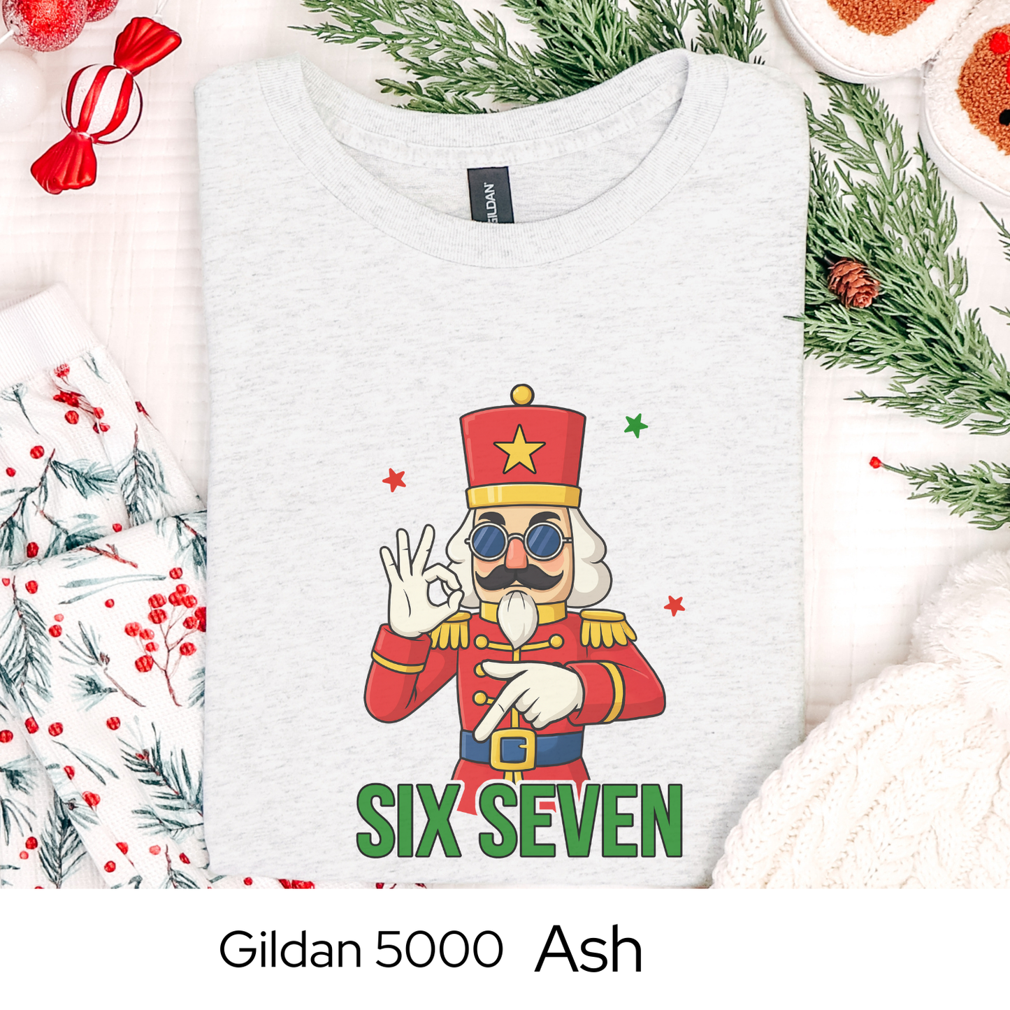 Nutcracker Christmas Shirt, 6 7 Six Seven Meme Tee, Funny Holiday Trend Shirt, Teen Gift Idea, Viral Christmas Graphic Tee, Holiday Humor