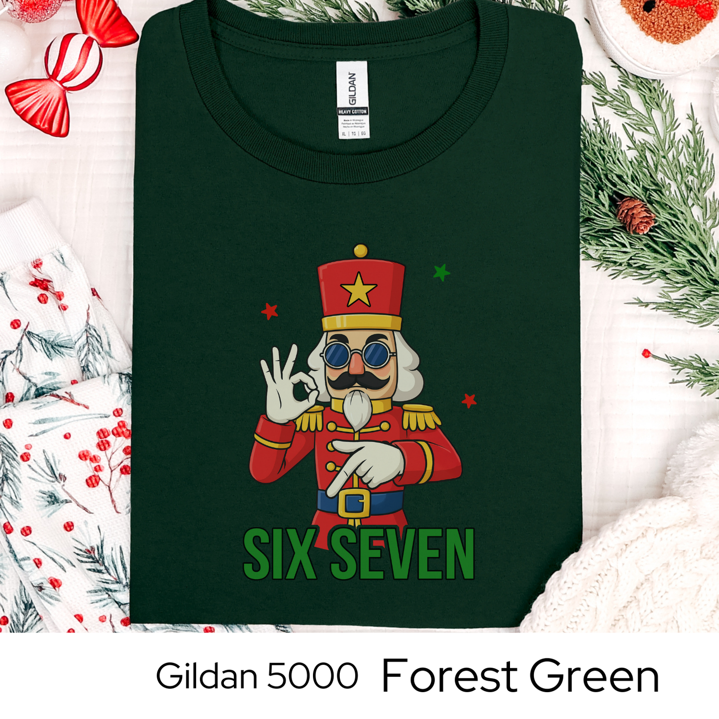 Nutcracker Christmas Shirt, 6 7 Six Seven Meme Tee, Funny Holiday Trend Shirt, Teen Gift Idea, Viral Christmas Graphic Tee, Holiday Humor