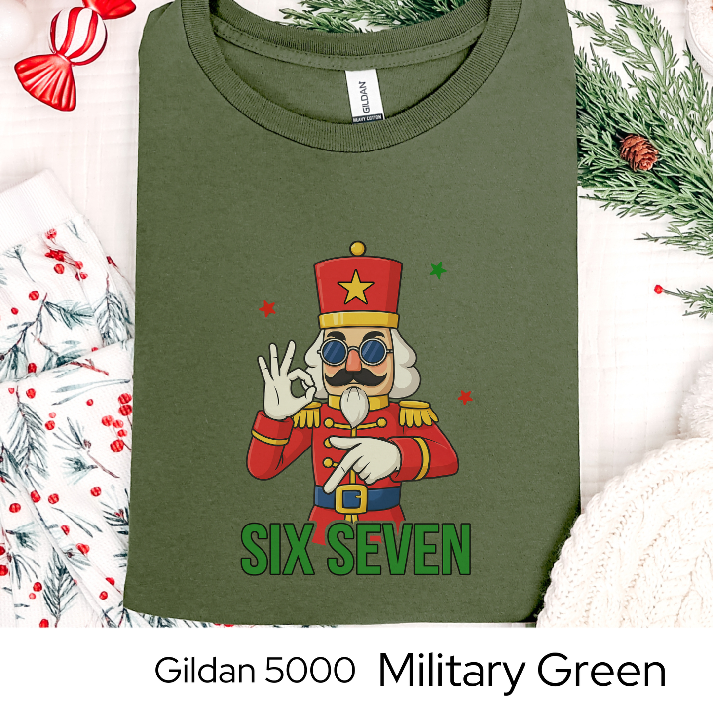 Nutcracker Christmas Shirt, 6 7 Six Seven Meme Tee, Funny Holiday Trend Shirt, Teen Gift Idea, Viral Christmas Graphic Tee, Holiday Humor
