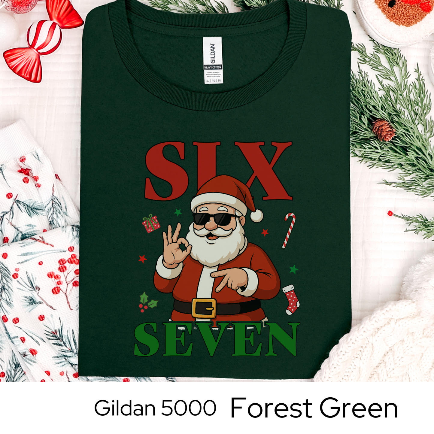 Santa 6 7 Six Seven Christmas Shirt, Funny Holiday Meme Tee, Viral Trend Shirt, Christmas Graphic Tee, Teen Gift Idea, Holiday Humor