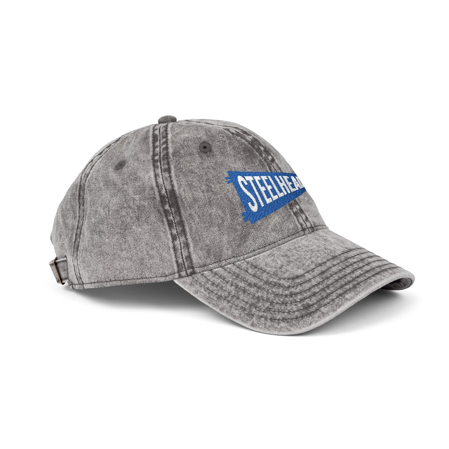 Steelheads Hat, Embroidered Baseball Hat, Boys Baseball Team Hat, Vintage Dad Cap, Custom Team Hat, Distressed Baseball Hat, Youth Sports Cap