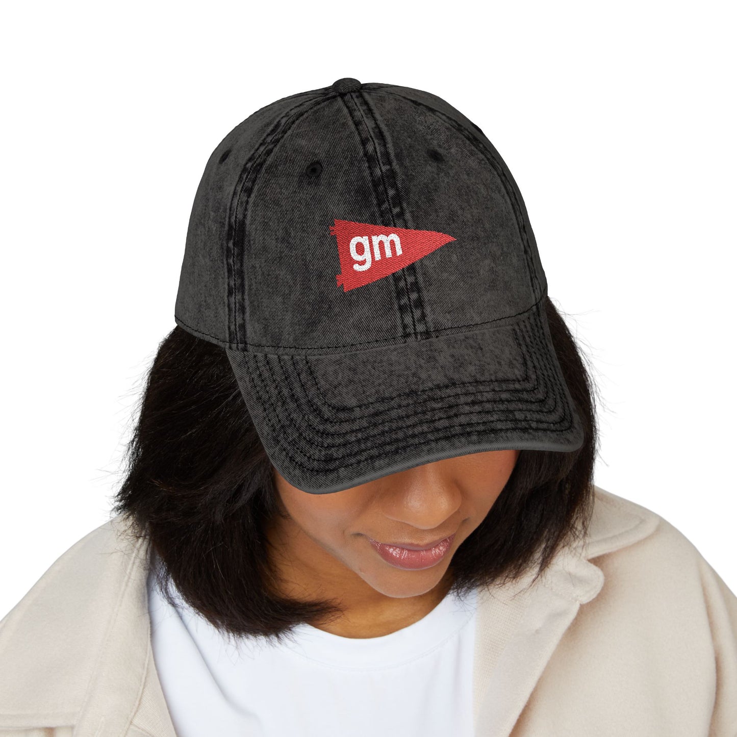 GM Hat, General McLane Hat, Lancers School Hat, GM Embroidered Hat, Erie PA Spirit Wear, Vintage Dad Cap, Distressed Baseball Hat, Local School Hat