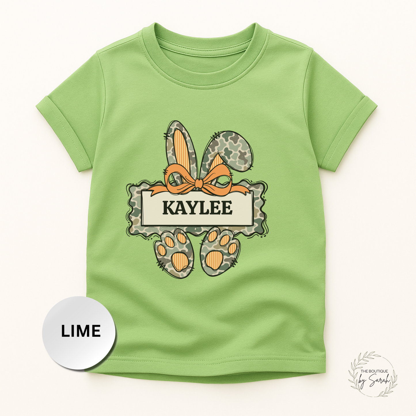Personalized Kids Easter Shirt, Custom Name Camo Bunny Tee, Egg Hunter Youth Shirt, Hunting Family Easter Outfit for Boys or Girls